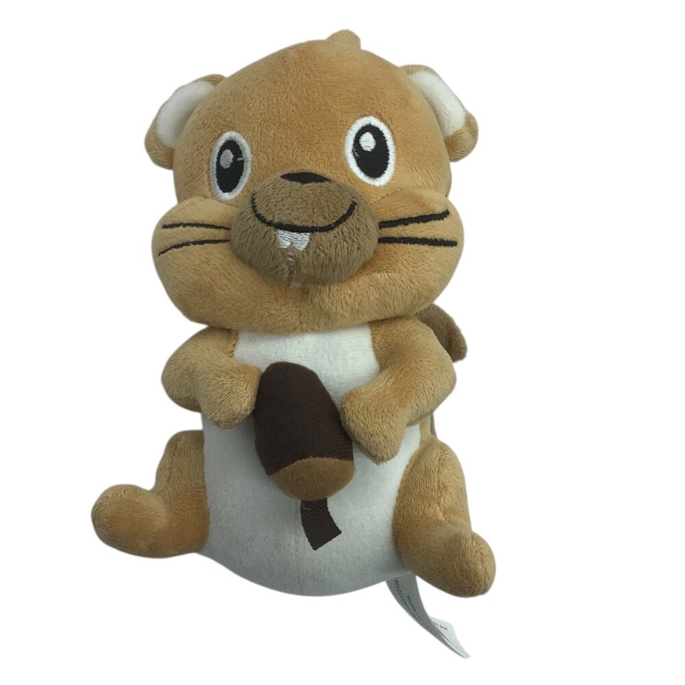 Walmart Squirrel Plush Stuffed Animal Toy 7" Holding Acorn Nut Tan‎ Brown